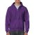 gi18600pu-s, GILDAN FULL ZIP (GI18600) férfi pulóver poliészter/pamut zsebes végig zipzáras