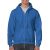 gi18600ro-s, GILDAN FULL ZIP (GI18600) férfi pulóver poliészter/pamut zsebes végig zipzáras