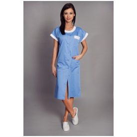   HOSSZÚ KÖPENY, ELÖL GOMBOS, ELLENTÉTES SZÍNŰ DÍSZÍTÉS (rövid/hosszú ujjal)119