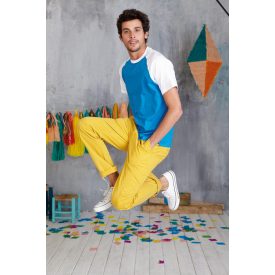   KARIBAN (KA330) nyári rövid ujjú féri póló, környakas raglán oldalvarrott, 100% Pamut