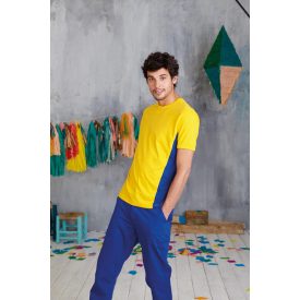   KARIBAN TIGER SHORT SLEEVE (KA340) nyári rövid ujjú féri póló, környakas oldalvarrott, 100% Pamut