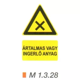 Ártalmas vagy ingerlő anyag m 1.3.28