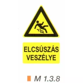Elcsúszás veszélye m 1.3.8