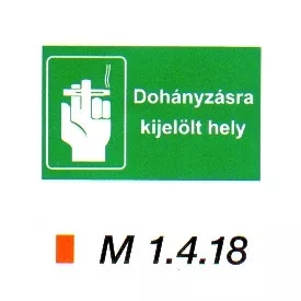Dohányzásra kijelölt hely m 1.4.18