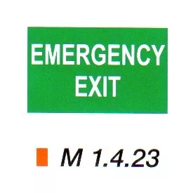 Emergency exit m 1.4.23