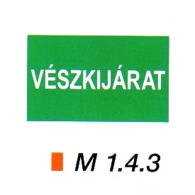 Vészkijárat m 1.4.3