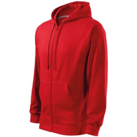 Trendy Zipper felső férfi piros 3XL