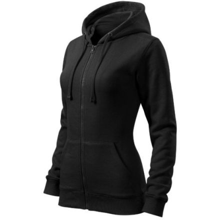 Trendy Zipper felső női fekete S
