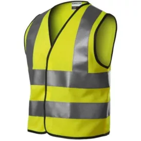   HV Bright biztonsági mellény gyerek fluoreszkáló sárga 104 - 128 cm/4 - 6 éves