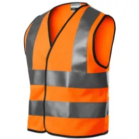   HV Bright biztonsági mellény gyerek fluoreszkáló narancssárga 104 - 128 cm/4 - 6 éves
