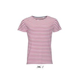   so01398wh-re-xl, SOL's MILES (SO01398) nyári férfi póló, fésült pamut oldalvarrott testhez álló,