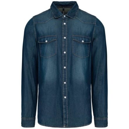 Kariban KA519 MEN'S LONG-SLEEVED DENIM SHIRT XL