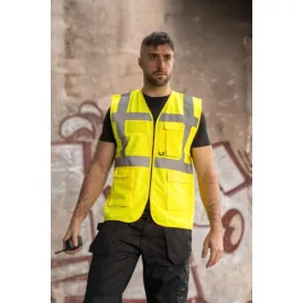   Korntex KXCMF COMFORT EXECUTIVE SAFETY VEST "HAMBURG" - MULTIFUNCTIONAL WITH POCKETS S