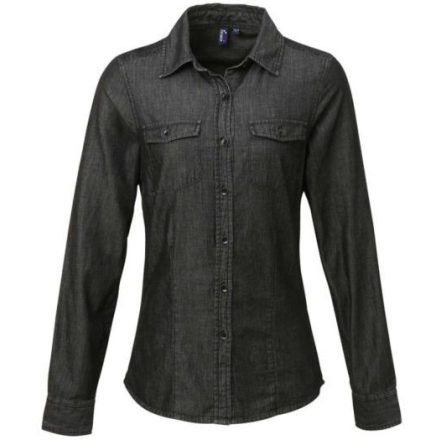 Premier PR322 WOMEN'S JEANS STITCH DENIM SHIRT S