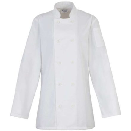 Premier PR671 WOMEN'S LONG SLEEVE CHEF'S JACKET XS